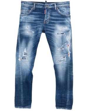 DSquared² Distressed-Effect Jeans - Blue