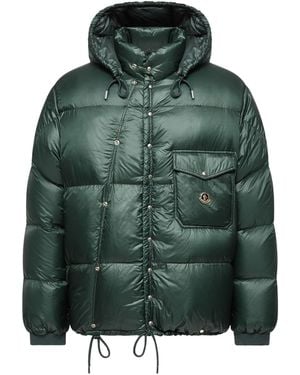 Moncler Karakorum Hooded Short Down Jacket - Green