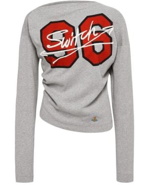 Vivienne Westwood 96 Switch Long Sleeve Hebo Top - Grey