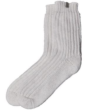 Brunello Cucinelli Rib Knitted Socks - Grey