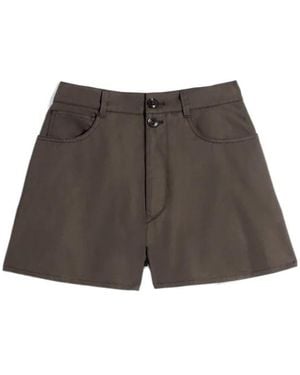 Lemaire Button Shorts - Gray