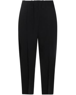 Issey Miyake Campagne Tapered Pleated Trousers - Black