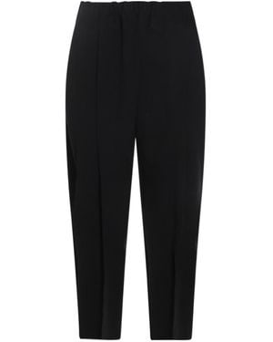 Issey Miyake Campagne Tapered Pleated Trousers - Black