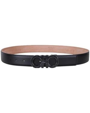 Ferragamo Logo Buckle Belt - White