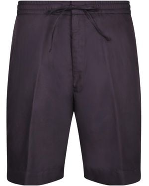 Officine Generale Officine Générale Drawstring Tailored Shorts - Blue
