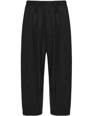 Comme des Garçons Comme Des Garçons Homme Wide-Leg Pleated Trousers - Black