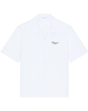 Givenchy Stamp Printed Short-Sleeved Shirt - White