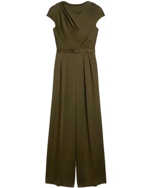 Max Mara Studio Msevespa Envers Satin Jumpsuit - Green