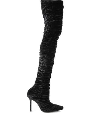 Jimmy Choo Pleated Boots - Black