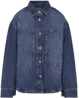 Studio Nicholson Paso Button-Up Denim Shirt - Blue
