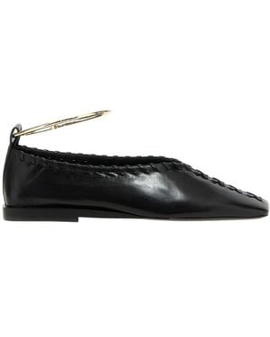 バレエシューズ JIL SANDER NAPPA BALLERINAS WITH CANNOLO BUCKLE Jil Sander Nappa Ballerinas With Cannolo Buckle (Jil Sander