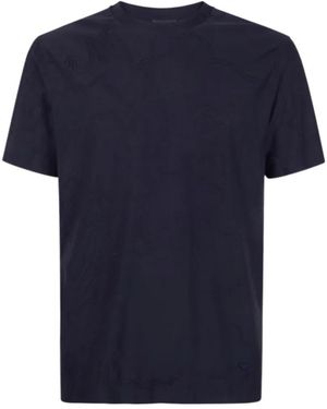 Emporio Armani Patterned T-Shirt - Blue