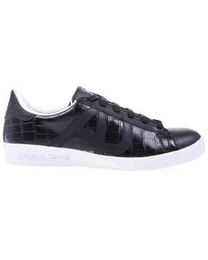 Armani Jeans Logo Casual Trainers - Blue