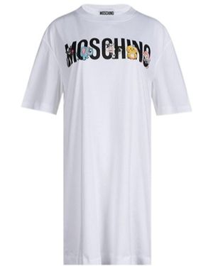 Moschino Short-Sleeved T-Shirt Dress - White