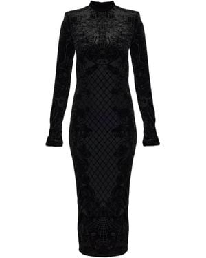 Balmain Long-Sleeved Dress - Black