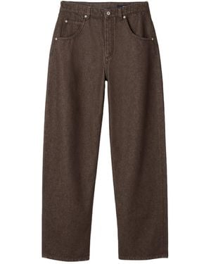 Jacquemus Curved-Leg Jeans - Brown