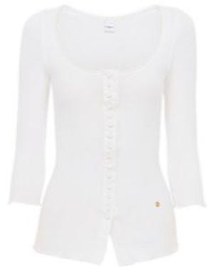 Chloé Cotton Slim-Fit Cardigan - White