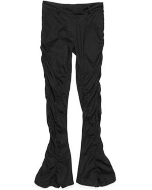 Acne Studios Mid-Waist Flared Trousers - Black