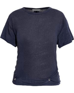 IRO Crew Neck Short-Sleeved T-Shirt - Blue
