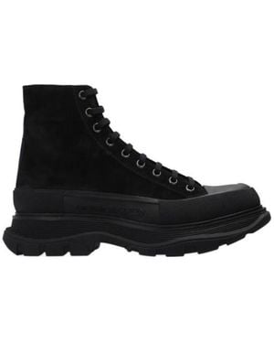 McQueen Tread Slick Boots - Black