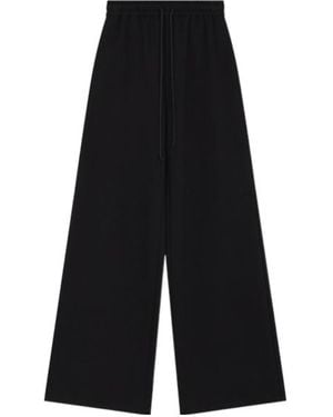 we11done Wide-Leg Casual Pants - Black