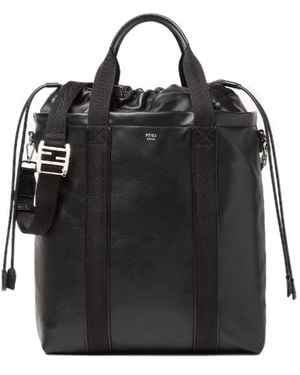 Fendi Flux Shopping Bag - Black