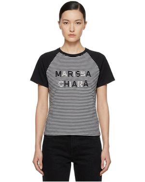 Marissa Chiara Striped T-Shirt - Black