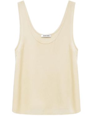 Anine Bing Lea Silk Tank - Natural