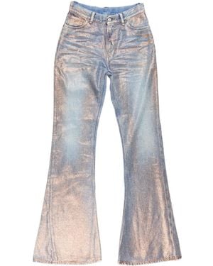 Acne Studios 2025F Fitted Glitter Jeans - Blue