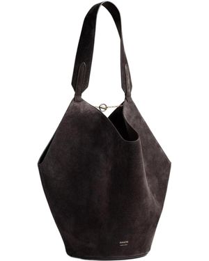 KHAITE Lotus Small Tote Bag - Black
