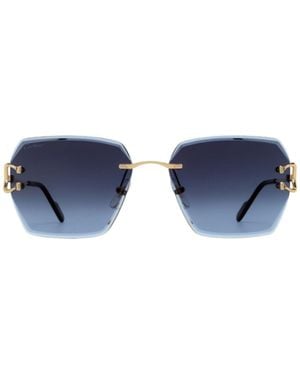 Cartier Square Frame Sunglasses - Blue