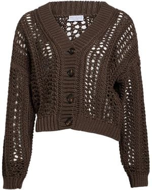 Brunello Cucinelli Cardigan Cotton - Brown