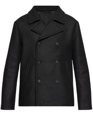 DIESEL Long Sleeve Double-Breasted Jacket - Black