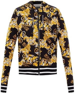 Versace Jeans Couture Baroque Printed Casual Jacket - Black