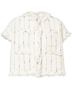 Sacai Tweed Vest - White