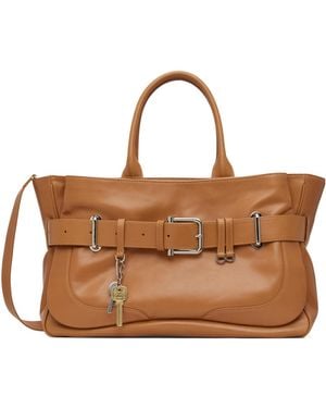 OSOI Brocle Belted Shoulder Bag - Brown
