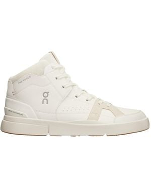On Shoes The Roger Clubhouse Mid /Sand' Sneakers - White