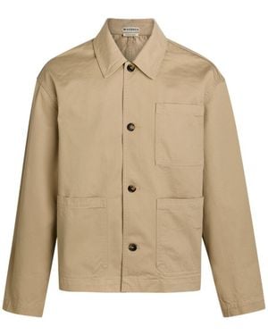 JW Anderson Patch Pocket Cotton Jacket - Natural