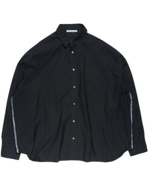 Acne Studios Striped Button-Up Shirt - Blue