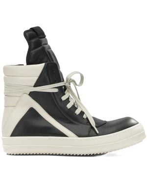 Rick Owens High Top Lace-Up Trainers - White