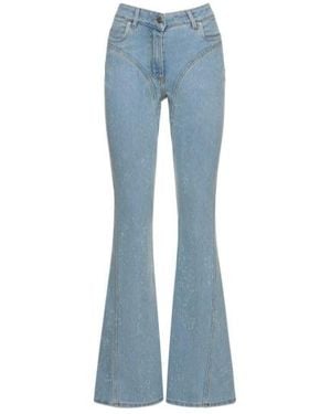 Mugler Horn Jeans Trousers - Blue