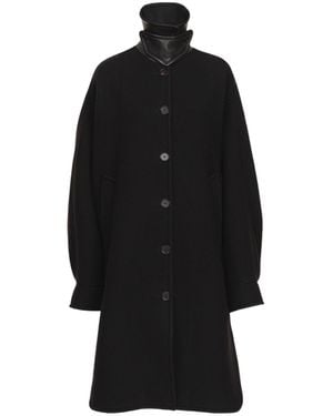 Chloé Medium And Long Extra-Large Medium And Long Wool Coat - Black