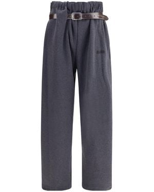 Magliano Belt Casual Pants - Blue