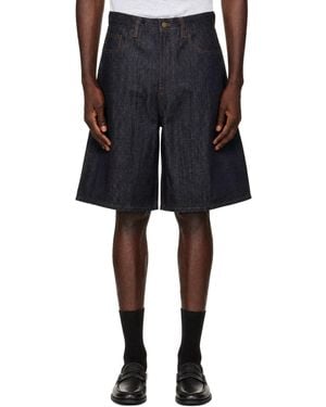 Entire studios Field Denim Shorts - Black
