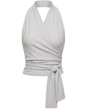 AYA MUSE Aelir V-Neck Top - Grey