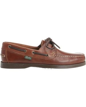 Paraboot Barth Logo Patch Lace-Up Shoes - Brown