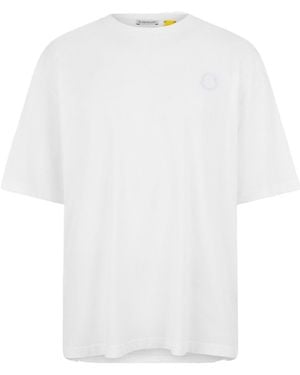Moncler Logo Crew Neck T-Shirt - White