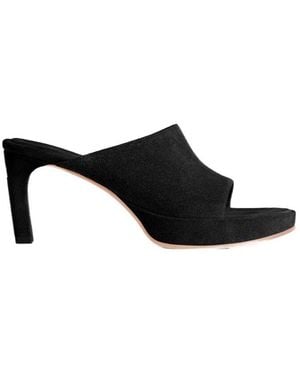 Balenciaga Fargo Platform Heeled Mules - Black