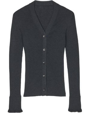 Cecilie Bahnsen Cbfolke V-Neck Knitted Cardigan - Blue