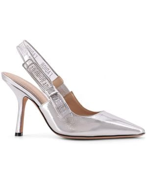 Dior Open-Toe High-Heeled Sandals - White